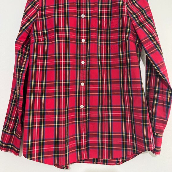 J.Crew Factory Plaid Cotton Shirt XS - Picture 2 of 7